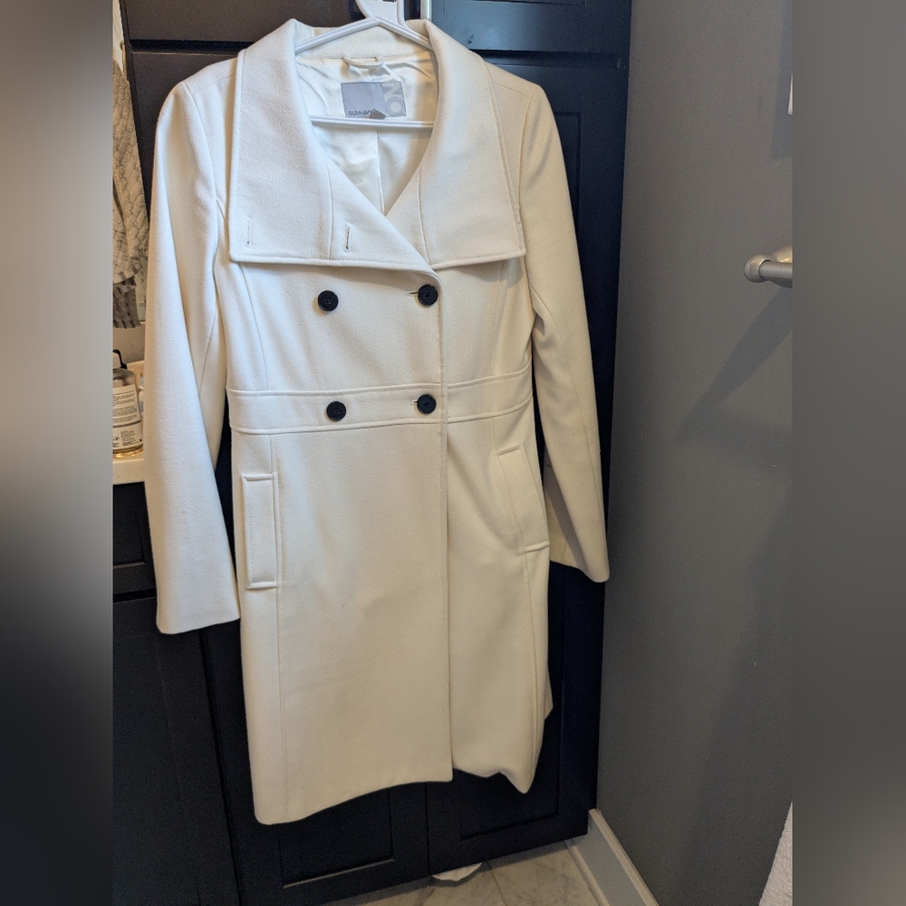 Old Navy Classic White Trench Coat